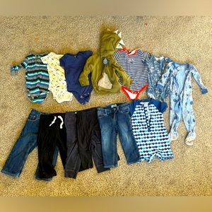 18-24 months baby boy clothing lot